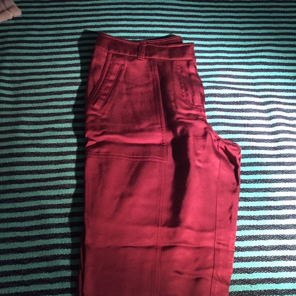 Satin cargo pants - Picture 2 of 2